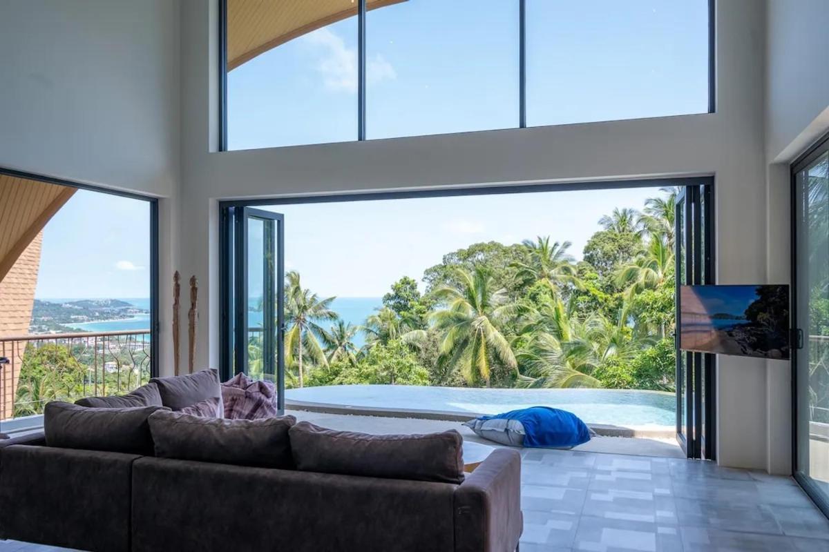 Villa Lola 2Br - Private Infinity Pool & Sea View Чавенг Бийч Екстериор снимка